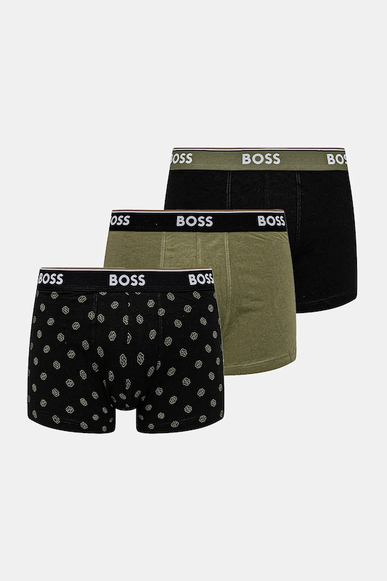 BOSS bokserki 3-pack wzorzyste zielony 50531701
