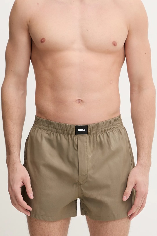 Odzież BOSS bokserki bawełniane 2P Boxer S. CW Peach 2-pack 50515464 czarny