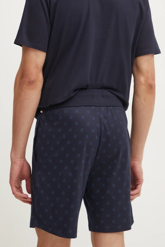 BOSS pantaloni scurți de pijama din bumbac 50535739 bleumarin SS25