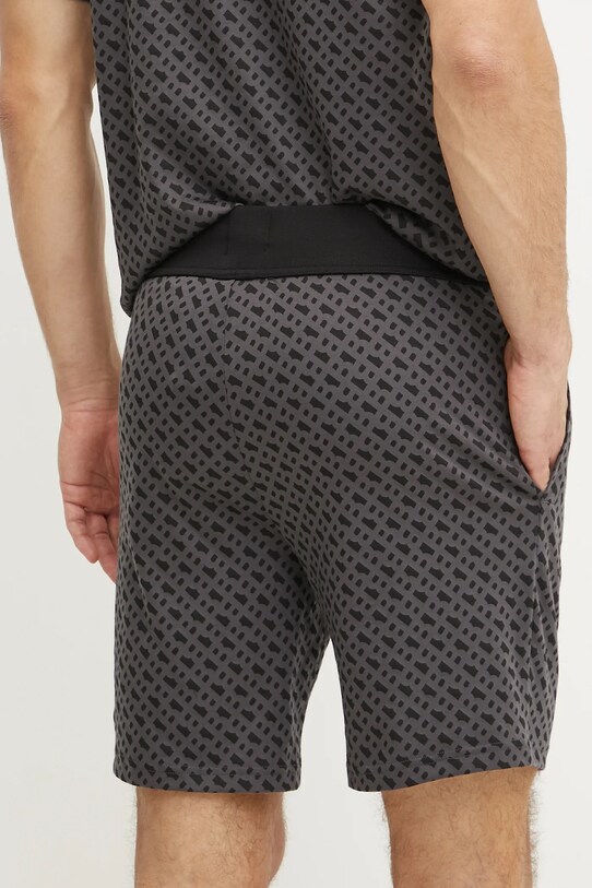 BOSS pantaloni scurți de pijama din bumbac 50535739 negru SS25