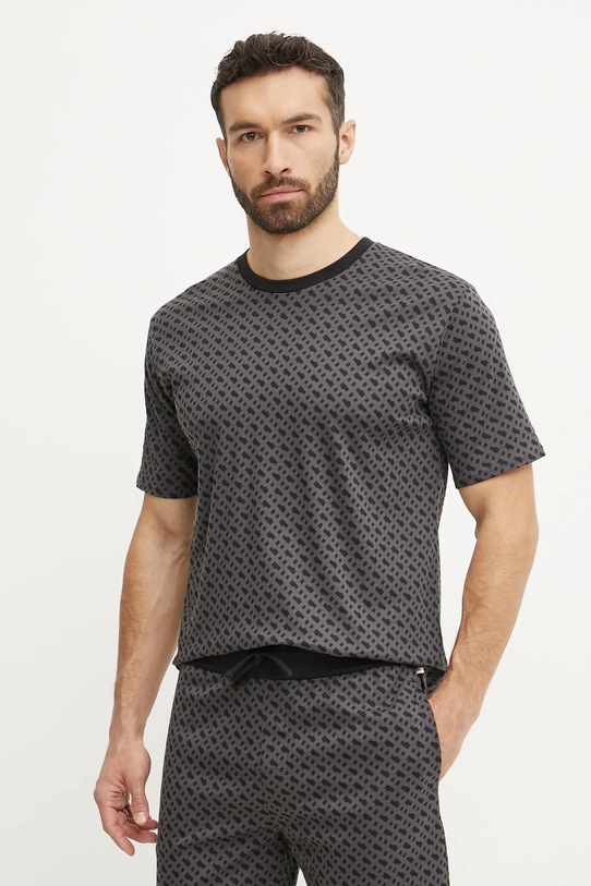 BOSS tricou lounge din bumbac print negru 50535741