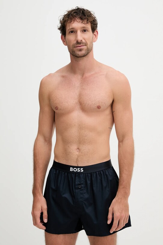 Одяг Бавовняні боксери BOSS 2-pack 50535781 темно-синій