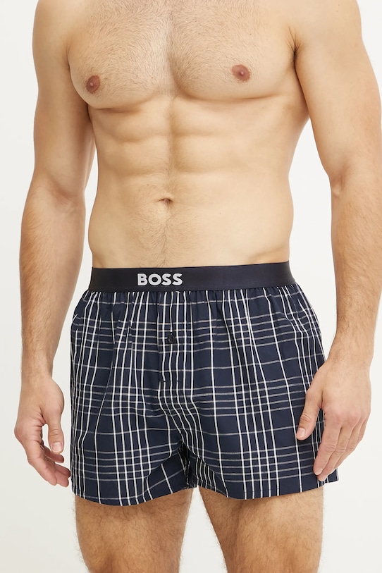 Îmbrăcăminte BOSS boxeri de bumbac 2-pack 50535781 bleumarin