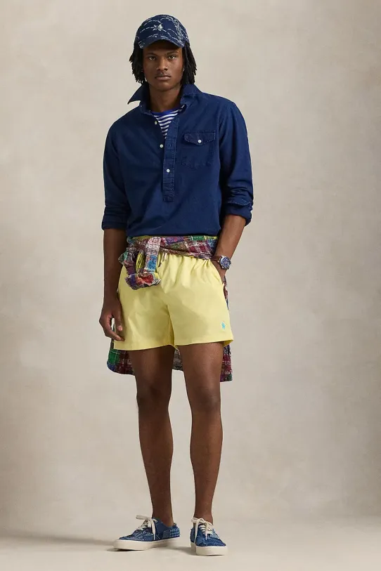 Polo Ralph Lauren pantaloni scurti de baie Planet friendly galben 710957782