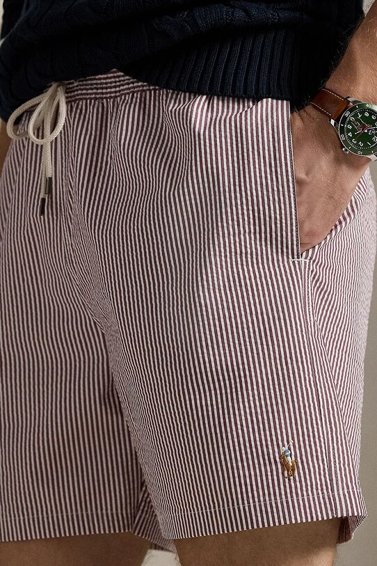 Kratke hlače za kupanje Polo Ralph Lauren bordo 710957784