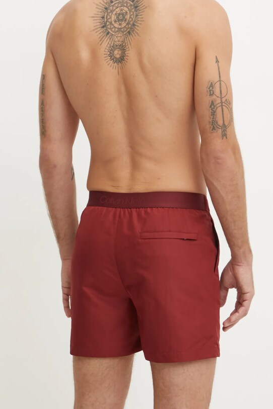 Odzież Calvin Klein szorty kąpielowe KM0KM01084 czerwony