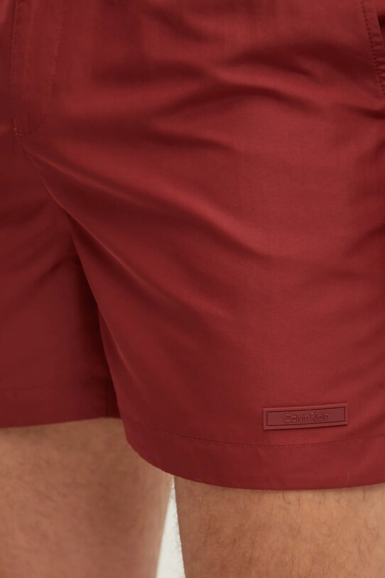 Calvin Klein szorty kąpielowe czerwony KM0KM01084