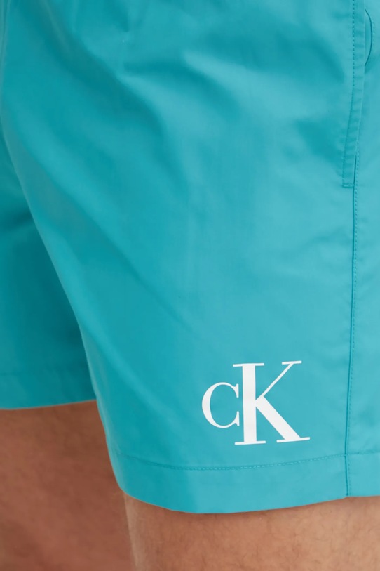 Calvin Klein szorty kąpielowe turkusowy KM0KM01161