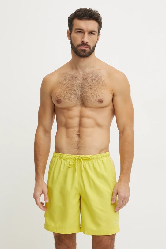 adidas Originals pantaloni scurți de baie Adicolor JD0962 galben SS25