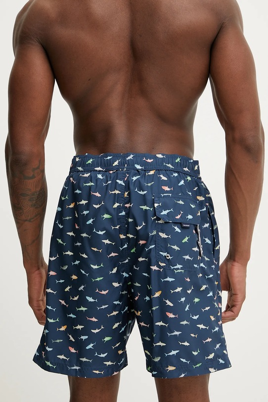 Plavkové šortky Paul&Shark 25415033 tmavomodrá SS25