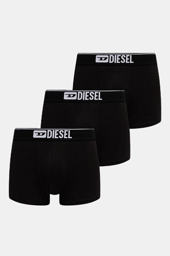 Боксери Diesel DAMIEN-THREEPACK BOXER-SHORTS 3-pack гладкий чорний A17752.0LHBI