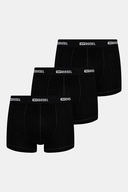 Diesel boxeralsó DAMIEN-UTLT-3PACK BOXER-SHORTS 3 db sima fekete A17832.0IKBK