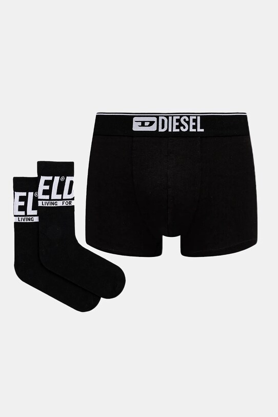 Diesel boxeri și șosete KIT-D-CLASSIC Kit Underwear boxeri negru A17898.0SKBA