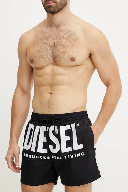 Diesel pantaloni scurti de baie KEN-37-D-CORE BOXER-SHORTS A16299.0NJAS negru SS25