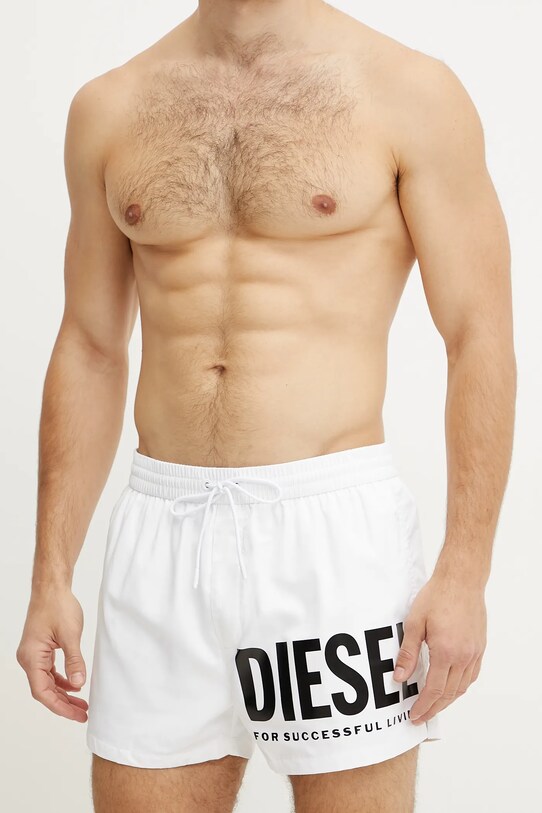 Diesel szorty kąpielowe MARIO-34-D-CORE BOXER-SHORTS A16300.0NJAS biały SS25