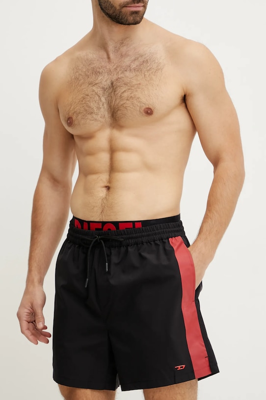 Купальні шорти Diesel VISPER-41-D-POP BOXER-SHORTS A17465.0EPBA чорний SS25