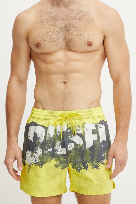 Diesel pantaloni scurti de baie KEN-37-D-POP BOXER-SHORTS A17468.0AFBE galben SS25