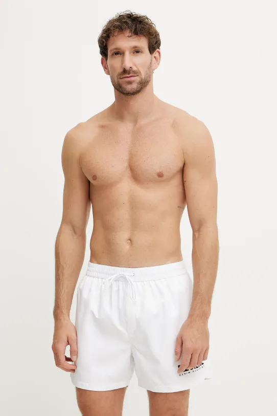 Μαγιό Diesel KEN-37-D-BOX BOXER-SHORTS λευκό A17583.0AFBA