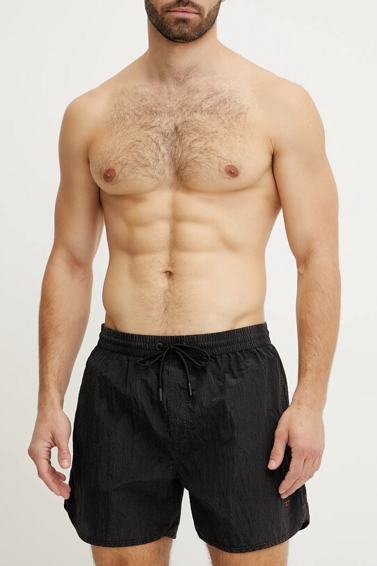 Diesel pantaloni scurti de baie JIMMIE-38-D-POP BOXER-SHORTS A17600.0AFBG negru SS25
