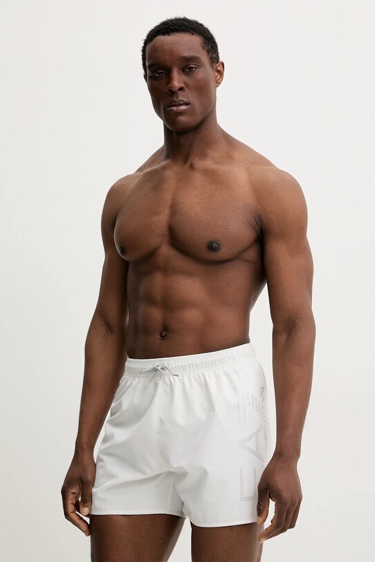 EA7 Emporio Armani pantaloni scurti de baie AF14497.7M000550 alb SS25