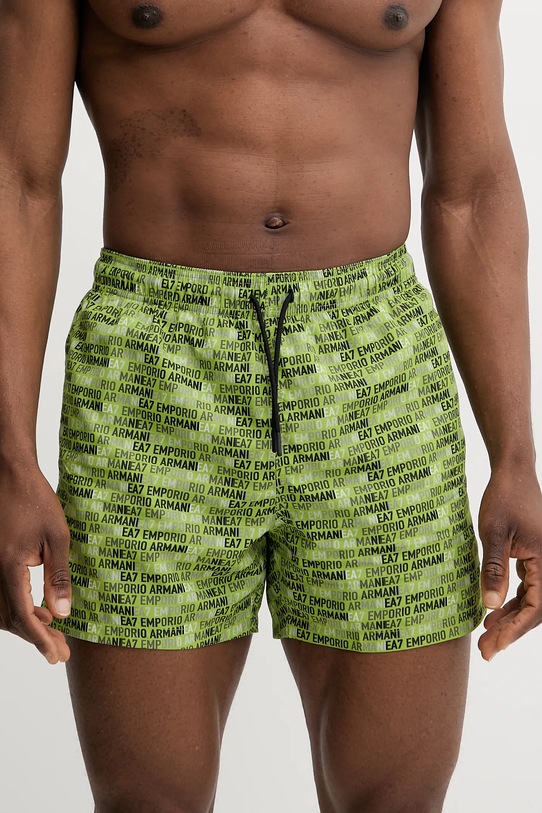 Plavkové šortky EA7 Emporio Armani zelená AF13059.7M000510