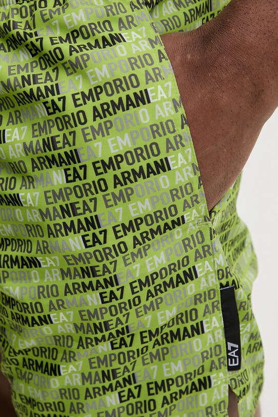 EA7 Emporio Armani szorty kąpielowe zielony AF13059.7M000510