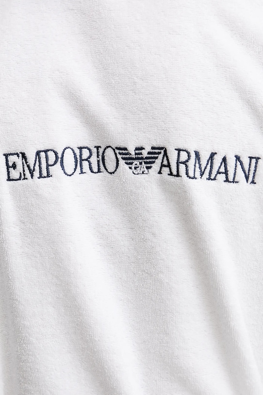 EA7 Emporio Armani szlafrok bawełniany biały AF14014.7M000441