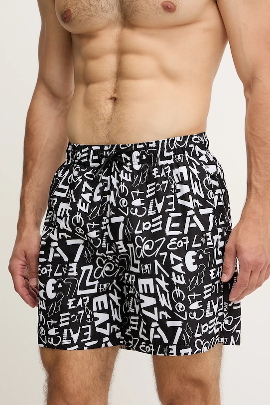 Plavkové šortky EA7 Emporio Armani AF13069.7M000520 černá SS25