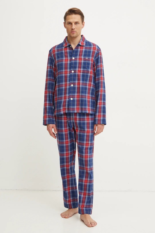 Gant pijamale de bumbac set bleumarin 902449100