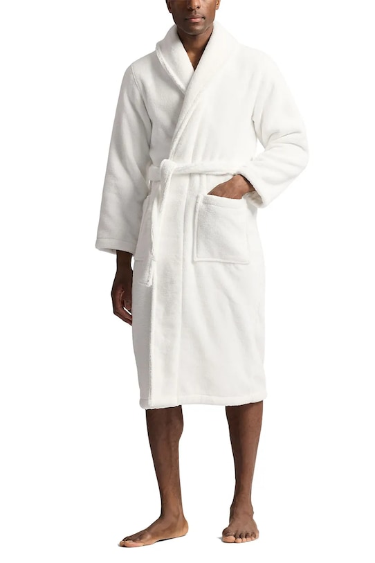 Polo Ralph Lauren halat de baie din bumbac 714966109 alb AW25