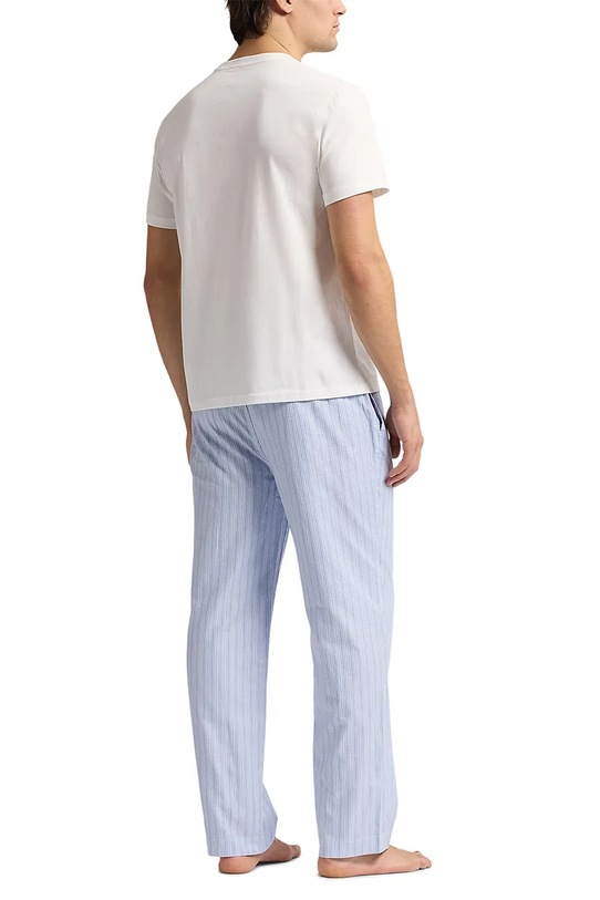 Бавовняна піжама Polo Ralph Lauren 714931645 блакитний AW25
