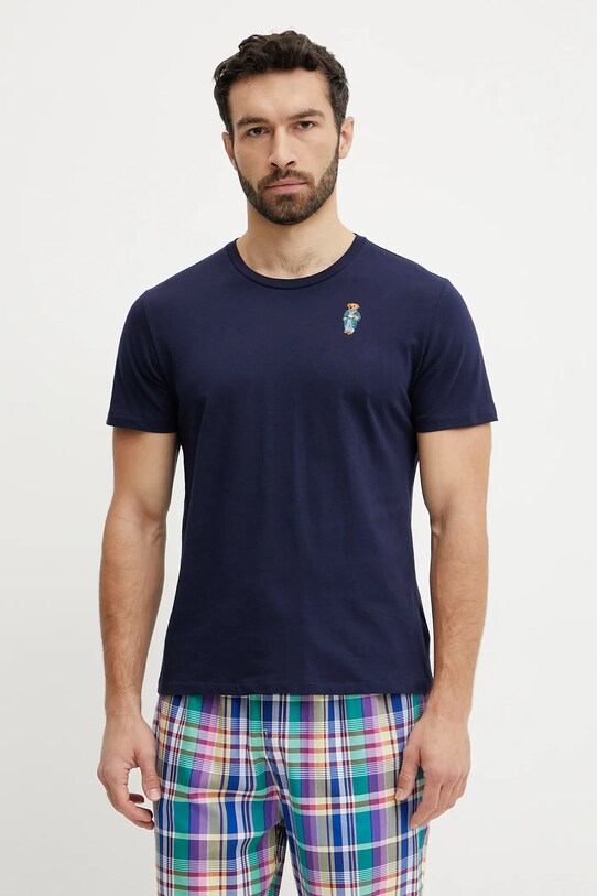 Îmbrăcăminte Polo Ralph Lauren pijamale de bumbac 714931645 bleumarin