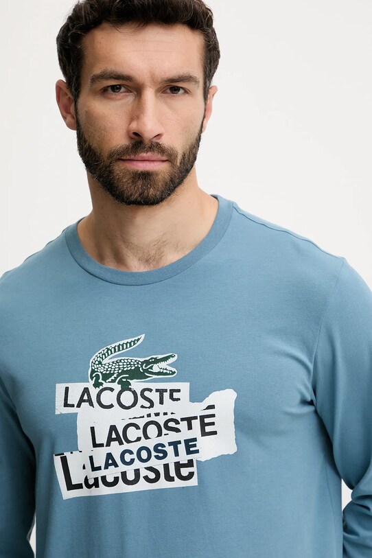 Lacoste komplet piżamowy 4H9180 niebieski