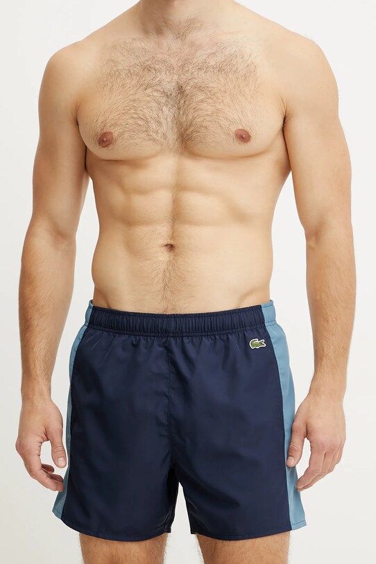 Lacoste pantaloni scurti de baie MH9085 bleumarin SS25
