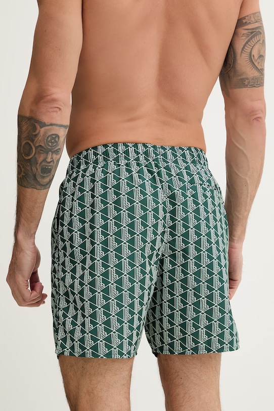 Odzież Lacoste szorty kąpielowe męskie MH9086 zielony