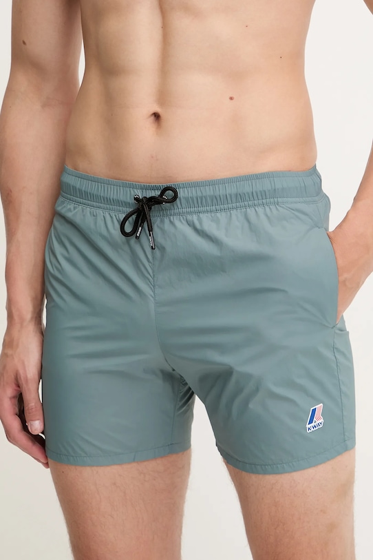 K-Way pantaloni scurți de baie Planet friendly verde K31357W
