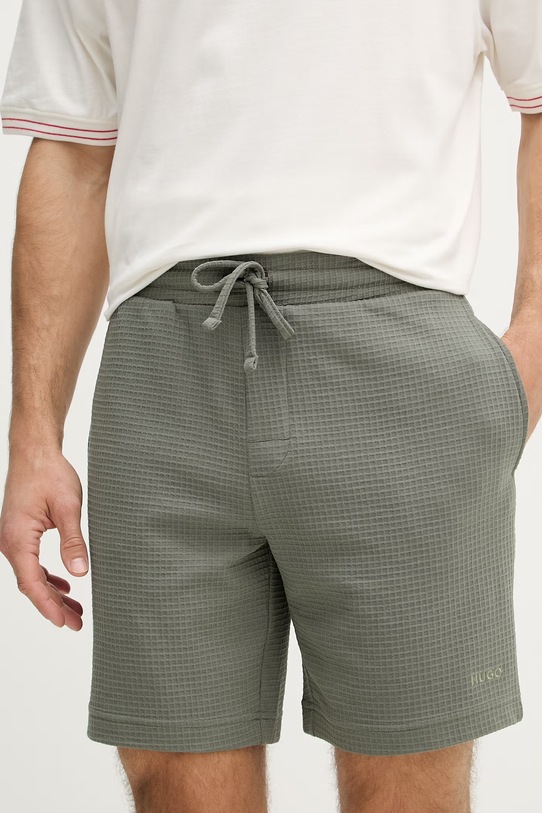HUGO pantaloncini da tuta da uomo Austin Shorts verde 50532023