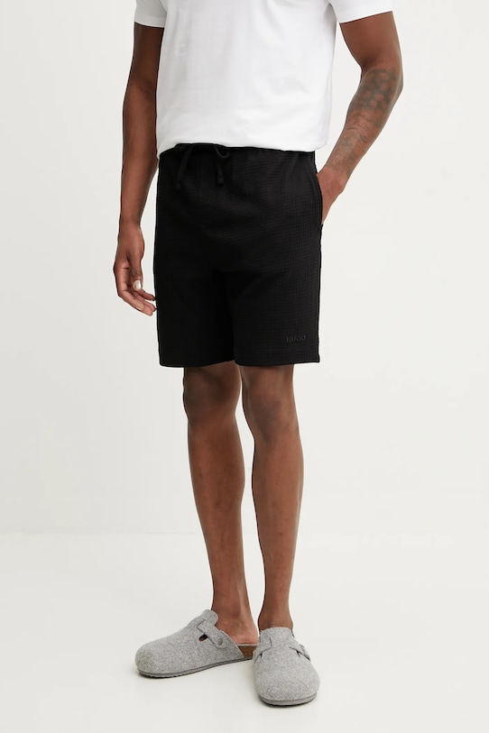 HUGO pantaloni scurti tricotaj negru 50532023