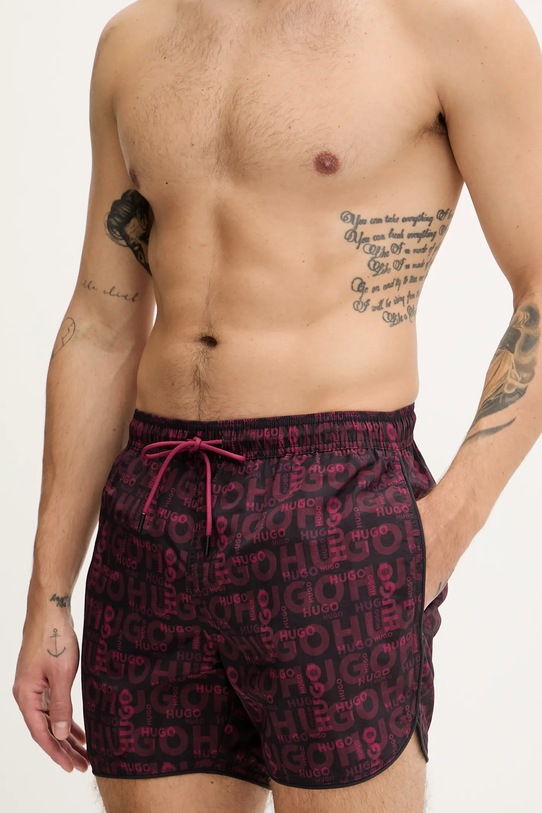 HUGO szorty kąpielowe 50533795 czarny SS26