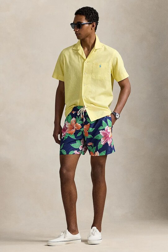 Polo Ralph Lauren pantaloni scurți de baie cu modele albastru 710963321