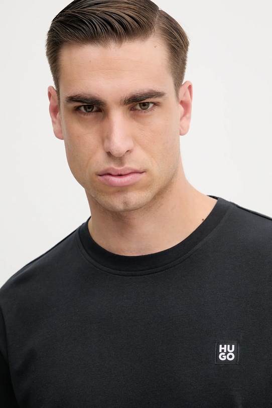Odzież HUGO t-shirt bawełniany lounge 50539052 czarny