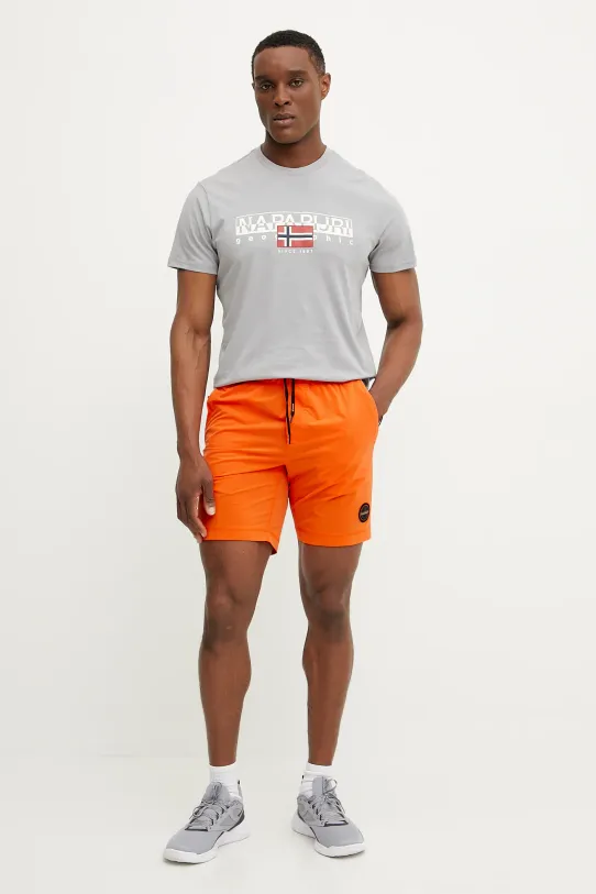 Napapijri pantaloni scurți N-Tartuca NP0A4ILTA001 portocaliu SS25