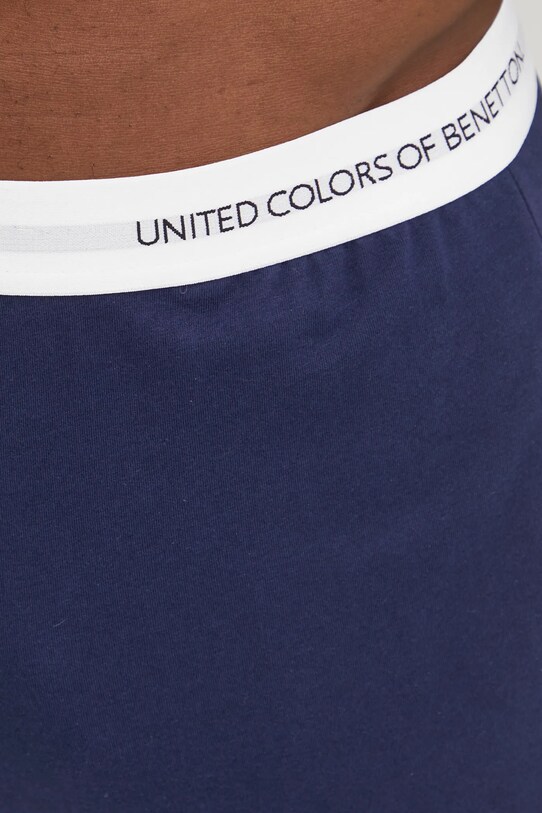 Bavlněné pyžamové kalhoty United Colors of Benetton námořnická modř 30964F00V