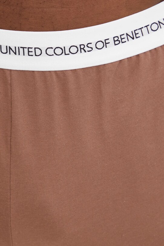 United Colors of Benetton pamut pizsamanadrág barna 30964F00V