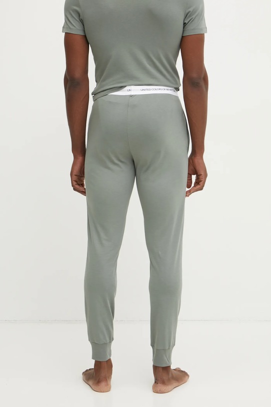Îmbrăcăminte United Colors of Benetton pantaloni pijama bumbac 30964F00V verde