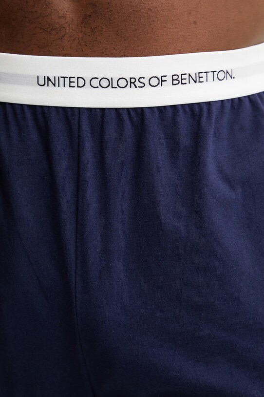 Bavlnené pyžamové šortky United Colors of Benetton tmavomodrá 30964900D