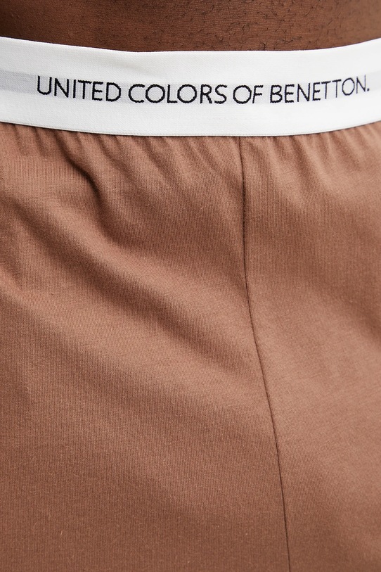 Oblečení Bavlněné pyžamové šortky United Colors of Benetton 30964900D hnědá
