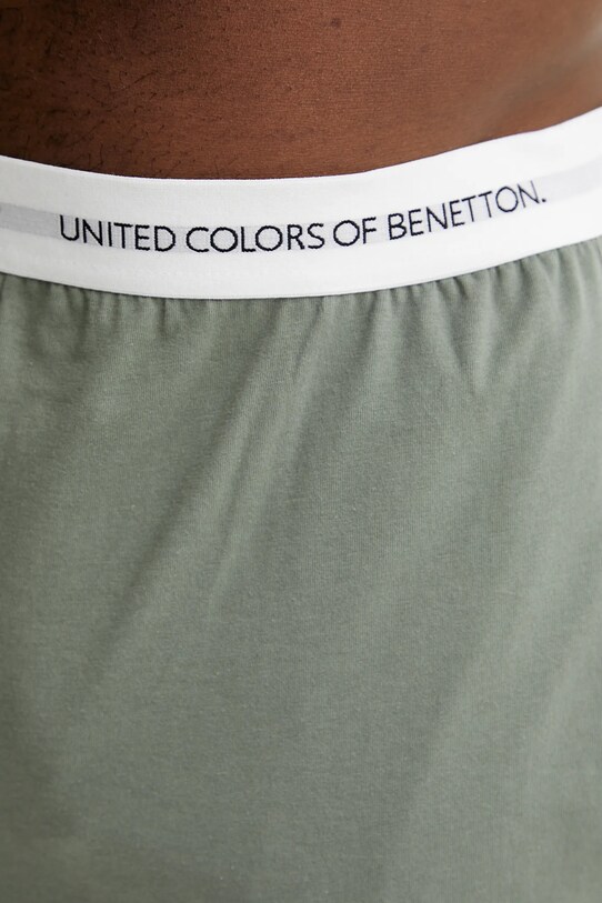 United Colors of Benetton pantaloni scurți de pijama din bumbac verde 30964900D