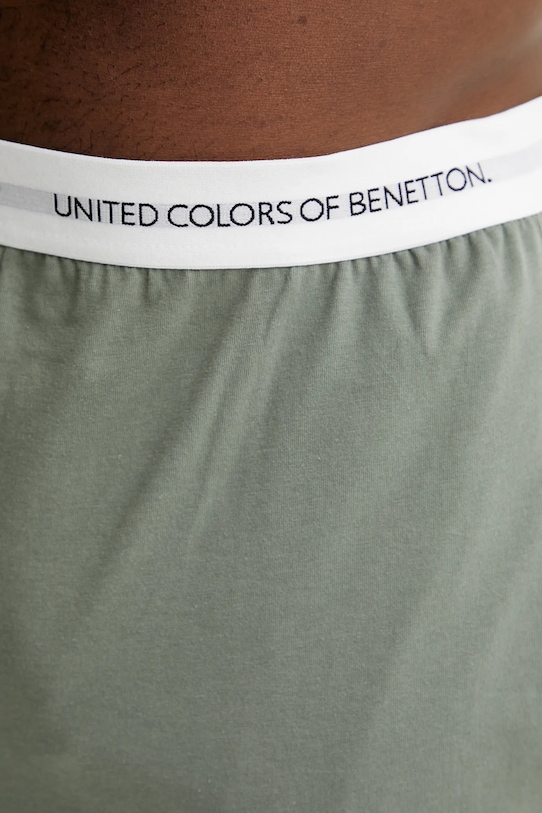 United Colors of Benetton szorty piżamowe bawełniane zielony 30964900D