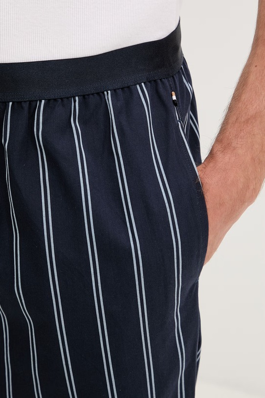 BOSS pyžamové kalhoty pánské bavlněné námořnická modř 50540594